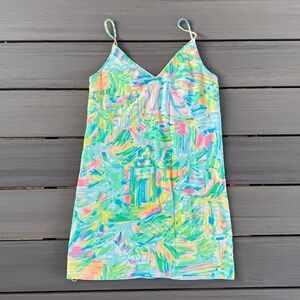 Lilly Pulitzer Women’s Lela Dress 100% Silk Multi Sea Salt‎ & Sun Size XXS 26710